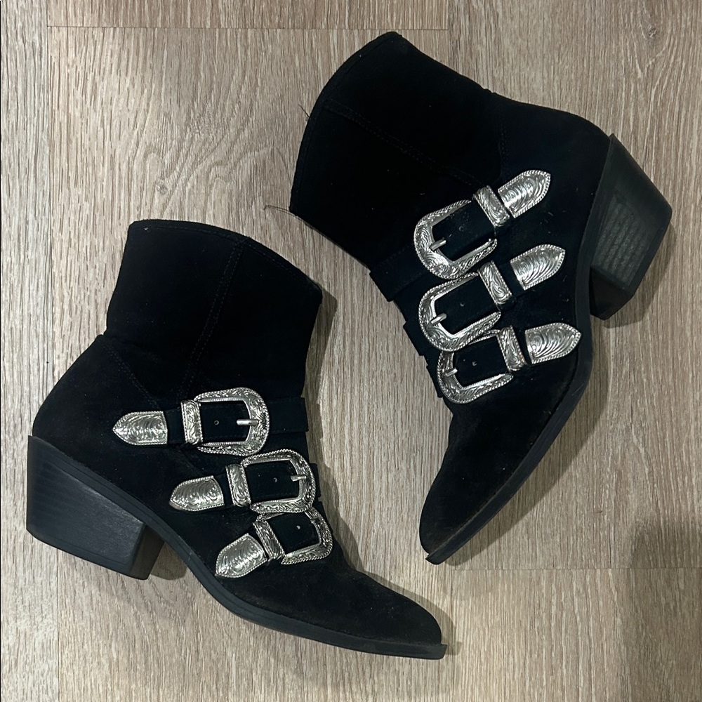 H&M western buckle booties